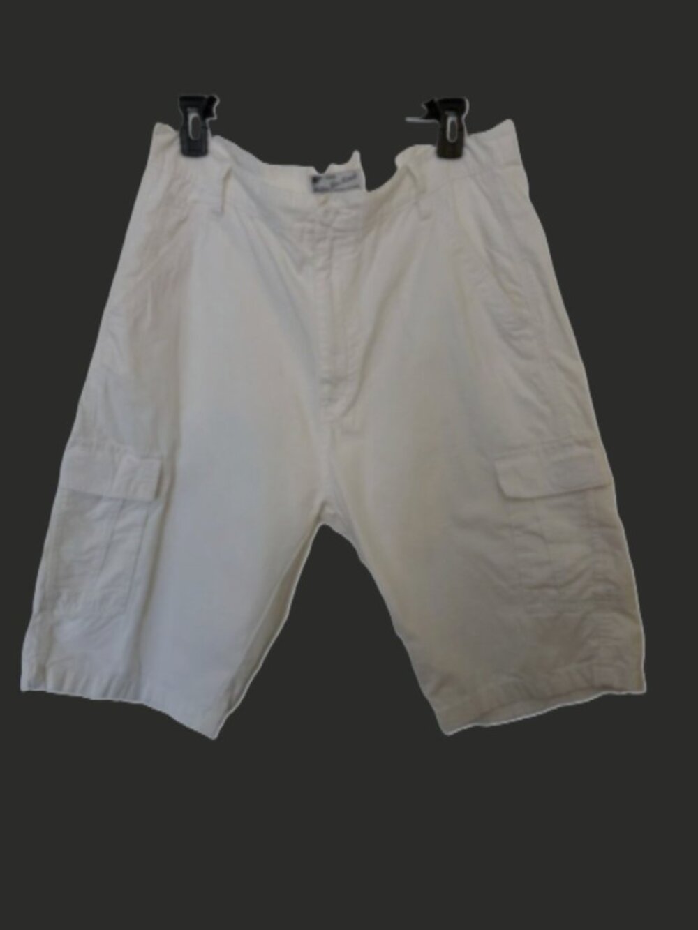 Blu Rock White Cargo Shorts for Men